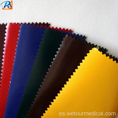 Tela protectora 100% poliéster impermeable de PVC médico